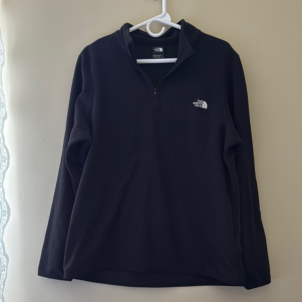The North Face Black quarter zip fleece